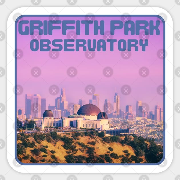 Griffith Park Observatory Sticker by Souls.Print